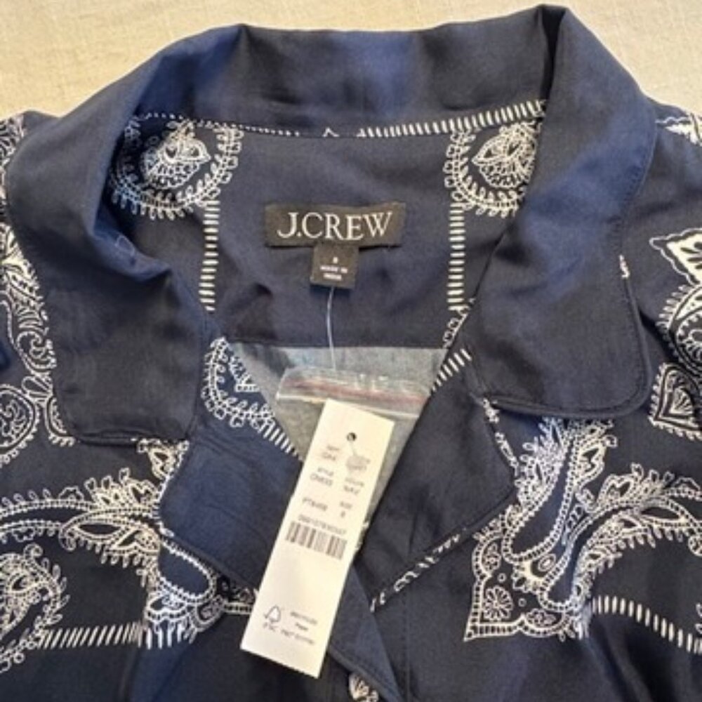 Jcrew Relaxed-fit shirt-dress in bandana print - Picture 2 of 5